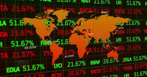 Global Financial Stock Market Digitally Analyzed - Download Free Stock Images Pikwizard.com