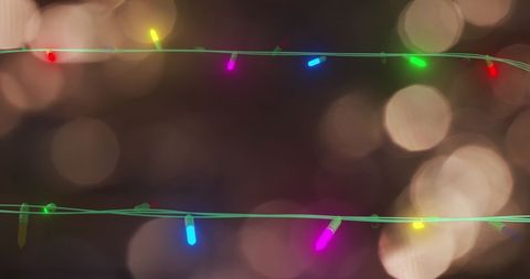 Colorful Fairy Lights Against Bokeh Background - Download Free Stock Images Pikwizard.com