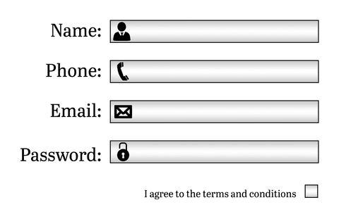 transparent login and password input fields with icons - Download Free Stock Videos Pikwizard.com