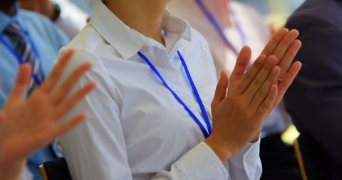 Professionals Applauding at Business Seminar - Download Free Stock Images Pikwizard.com