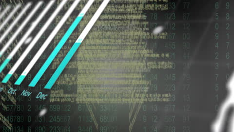Futuristic Digital Data Analytics Binary Code Overlay