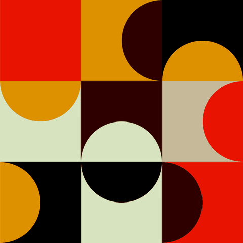 retro geometric abstraction on transparent background - Download Free Stock Videos Pikwizard.com