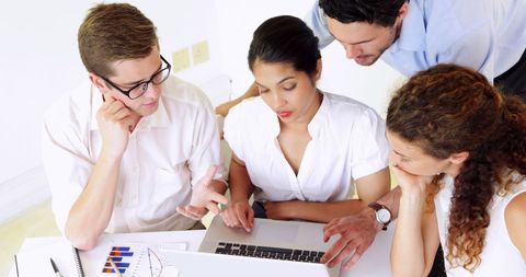 Business Team Engaged in Serious Meeting in Modern Office - Download Free Stock Images Pikwizard.com