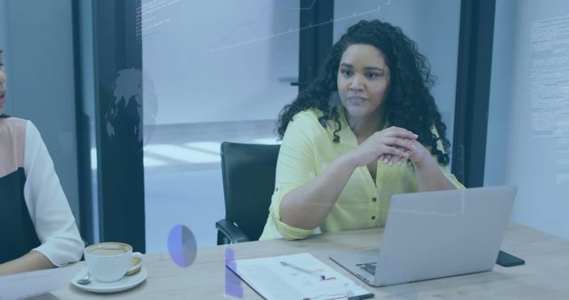 Confident Businesswoman at Office Meeting - Download Free Stock Images Pikwizard.com