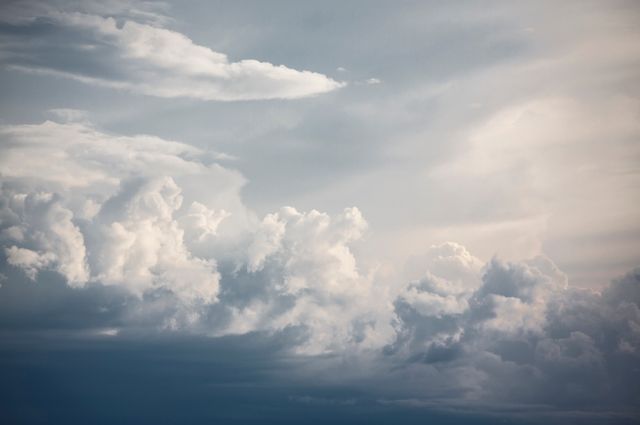 Serene Sky with Cumulus Clouds at Dawn - Download Free Stock Photos Pikwizard.com
