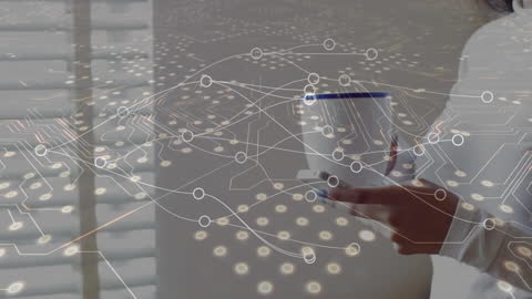 Futuristic Data Connection Network Concept