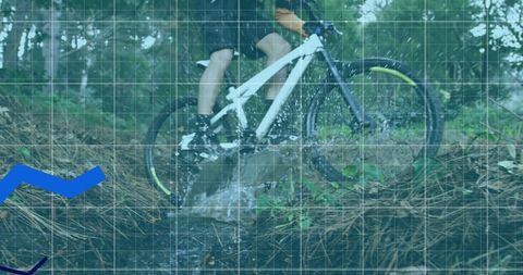 Digital analysis over mountain biking in forest