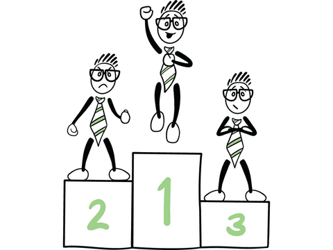 Vector Athlete Winning on Podium with Transparent Background - Download Free Stock Videos Pikwizard.com