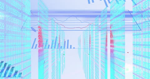 Digital Data Processing with Financial Graphs Animation