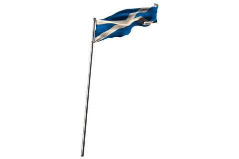 scottish flag waving on transparent background - Download Free Stock Videos Pikwizard.com