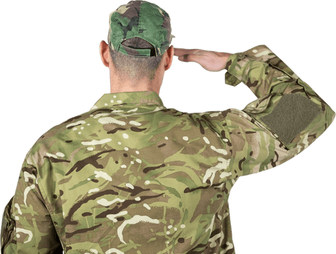 Transparent Saluting Soldier in Camouflage Uniform - Download Free Stock Videos Pikwizard.com