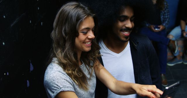 Smiling Multiracial Friends Taking Selfie in Urban Setting - Download Free Stock Images Pikwizard.com