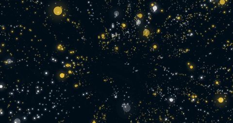 Glowing Particle Background with Yellow and White Orbs - Download Free Stock Images Pikwizard.com