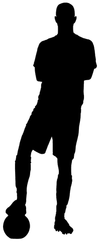 transparent silhouette of football player action pose - Download Free Stock Videos Pikwizard.com