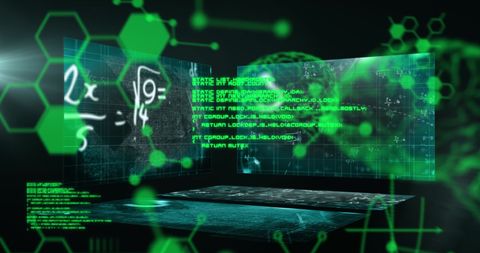 digital mathematical interface with algorithms and brain imaging - Download Free Stock Images Pikwizard.com