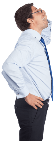 Transparent businessman with virtual interface concept