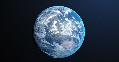Earth in Space with Advanced Network Connections - Download Free Stock Images Pikwizard.com