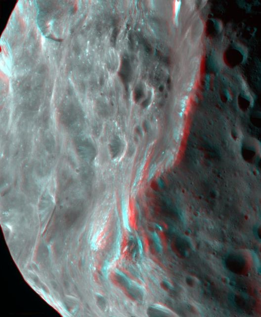 3D View of Phoebe's Cratered Surface Captured by NASA Cassini Spacecraft - Download Free Stock Photos Pikwizard.com