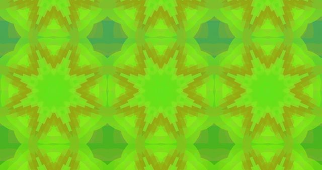 Vibrant Kaleidoscope Pattern in Shades of Green with Geometric Shapes - Download Free Stock Images Pikwizard.com