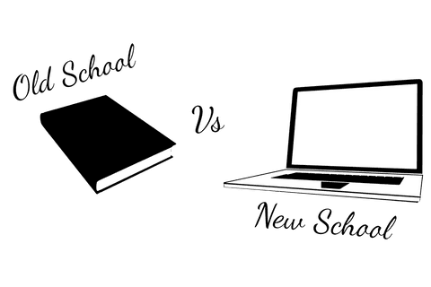 old school versus new school concept on transparent background - Download Free Stock Videos Pikwizard.com
