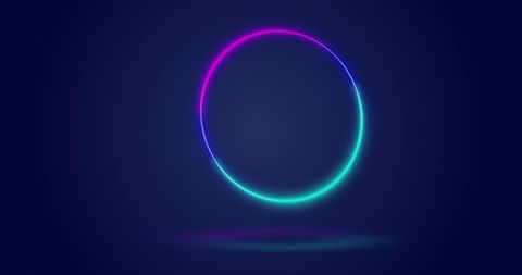 Colorful Neon Ring on Dark Background Energizing Digital Design - Download Free Stock Images Pikwizard.com