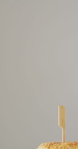 Minimalist Ingredient Detailed Gourmet Cheeseburger