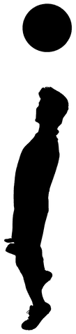 silhouette of sportsman hitting ball on transparent background - Download Free Stock Videos Pikwizard.com
