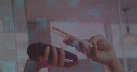 people paying with smartphone over circuit board interface - Download Free Stock Images Pikwizard.com