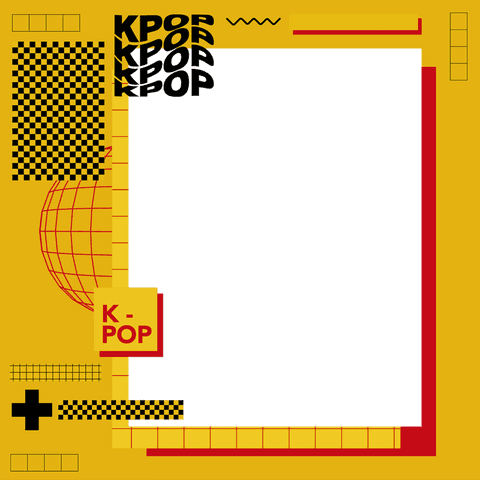 Transparent K-Pop Themed Promotional Template with Geometric Design - Download Free Stock Videos Pikwizard.com