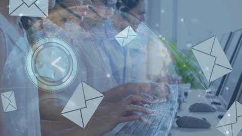 Global Communication and Data Processing Concept