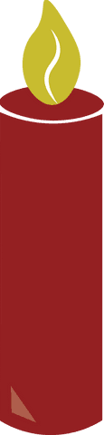 red candle illustration with burning flame on transparent background - Download Free Stock Videos Pikwizard.com