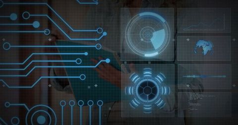 Digital Healthcare Innovation with Futuristic Technology Interface