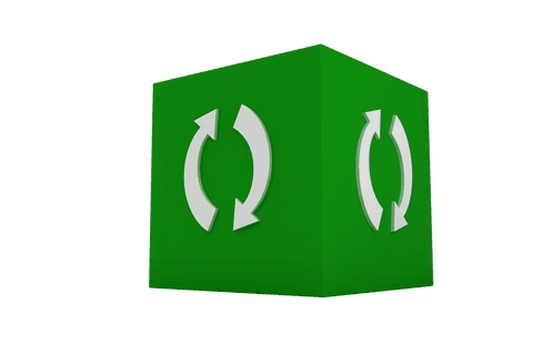 Green Cube with Transparent White Loading Icon Illustration - Download Free Stock Videos Pikwizard.com