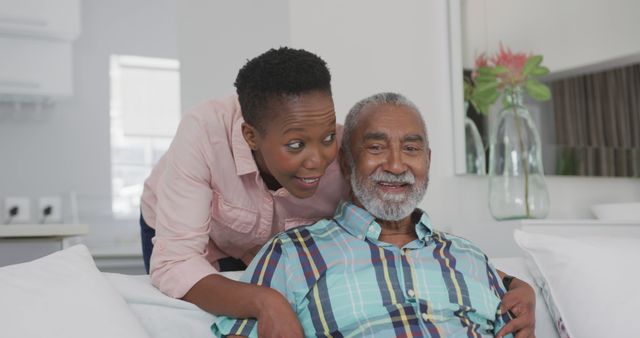 Happy Senior Father and Adult Daughter Spending Quality Time Together - Download Free Stock Images Pikwizard.com