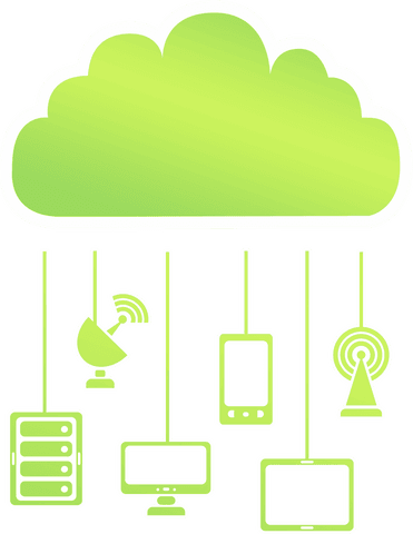 Green Cloud Computing and Technology Symbols on Transparent Background - Download Free Stock Videos Pikwizard.com