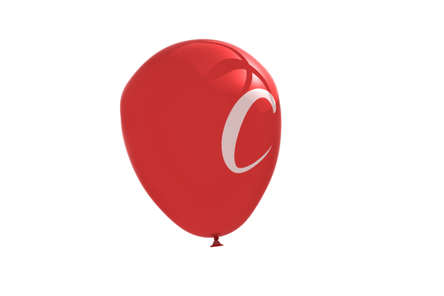 White Letter C on Red Balloon Isolated on Transparent Background - Download Free Stock Videos Pikwizard.com