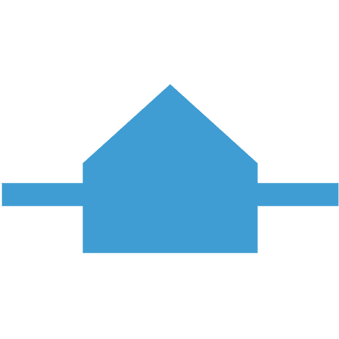 blue house icon illustration on transparent background - Download Free Stock Videos Pikwizard.com
