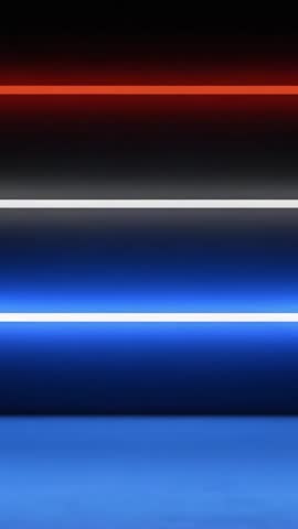Vertical Neon Bars Staying Static on Gradient Backdrop — Futuristic Minimal Vertical Video Loop
