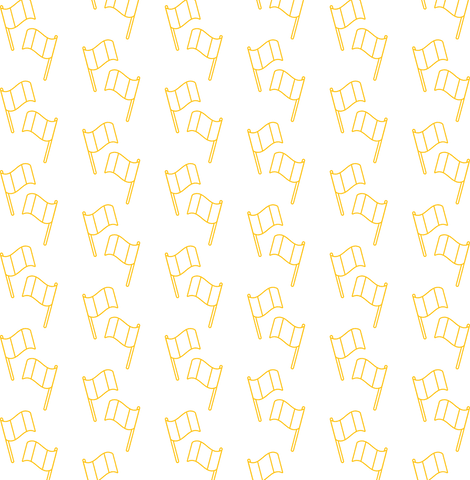 Yellow Patterned Flags on Transparent Background Illustration - Download Free Stock Videos Pikwizard.com