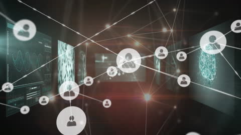 Digital Network Connections in a Virtual Space