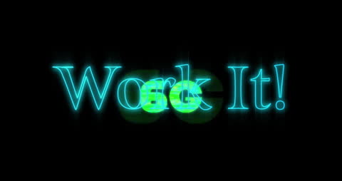 Futuristic 'Work It' Animation Overlaying 6G Concept