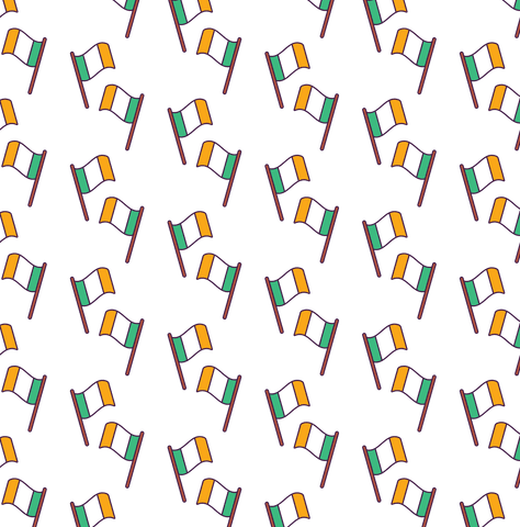 repeating irish flags pattern on transparent background - Download Free Stock Videos Pikwizard.com