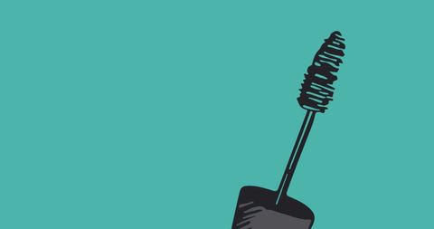 Illustration of Mascara Brush Against Green Background for Beauty Concepts - Download Free Stock Images Pikwizard.com