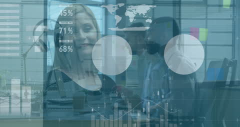 Digital Finance Analysis in a Modern Office Environment