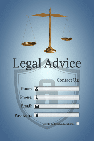 transparent lawyer contact form with scale symbol - Download Free Stock Videos Pikwizard.com