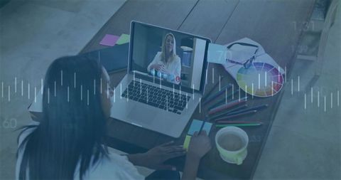 Creative Designer Taking Notes in Home Office Inspiration