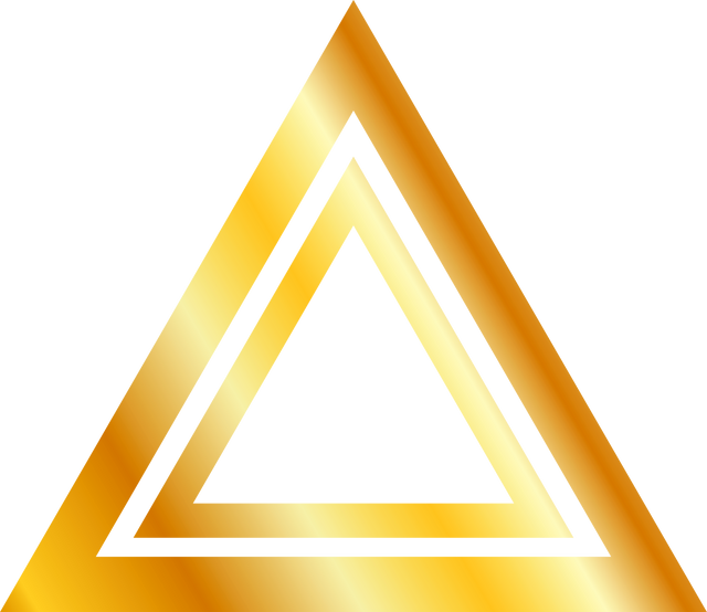 Transparent Golden Geometric Triangle Vector Illustration - Download Free Stock Videos Pikwizard.com