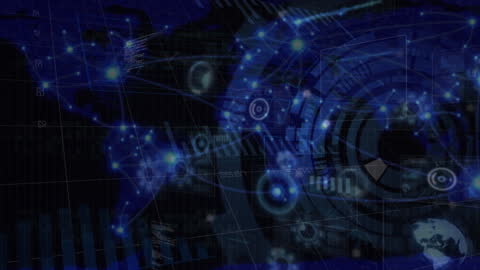 Futuristic Global Network Technology Concept Rendering