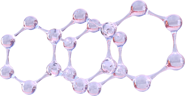 Close-Up Transparent Abstract Molecule Model - Download Free Stock Videos Pikwizard.com