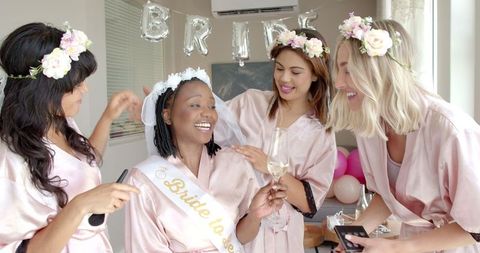 Joyous Hen Party Celebration with Bride and Friends